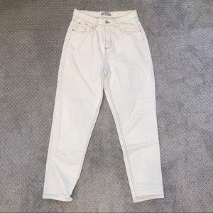 Primark Denim Co. white/cream high waisted mom jeans